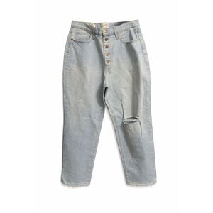 538 Universal Thread Vintage Straight Jeans High Rise Button Fly Light Wash